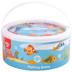 Tooky Toy Fiskespel i trä med magneter