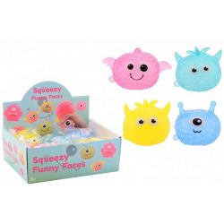 Klämmonster Squishy med roliga ansikten
