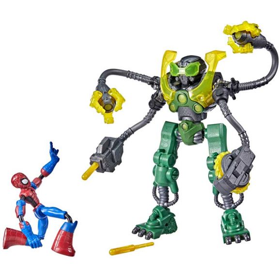 Spiderman Bend And Flex Spider Man mot Octo Bot Marvel