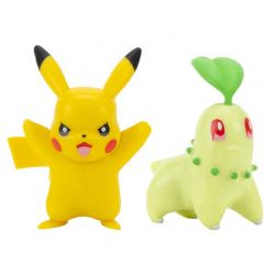 Pikachu och Chikorita 5 cm Pokemon Battle Figures