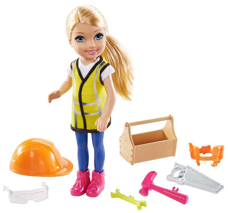 Läs mer om Barbie Chelsea Karriär byggardocka GTN87