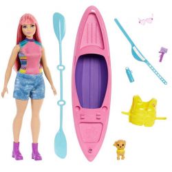 Barbiedocka Camping Daisy Playset Kajak