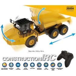 Radiostyrd CAT 745 Dumper Steglös Gas 1:24 carrera