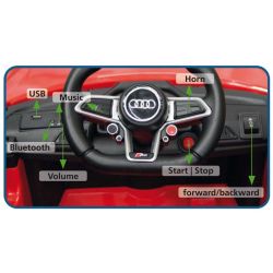 Elbil Audi R8 Röd Einhell Version Jamara 18 volt