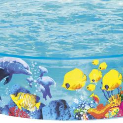 Väggpool till barn 183 x 38 cm 749 liter