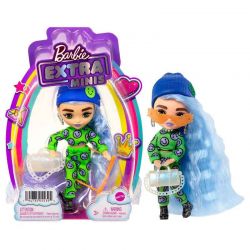 Barbie Extra Mini blått hår och mössa