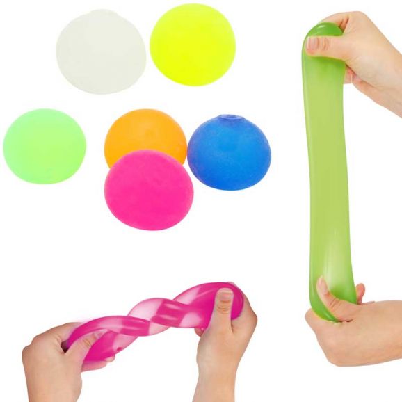 Klämboll med seg konsistens Fidget 6 cm