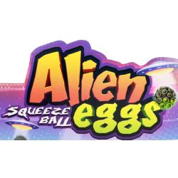 Klämboll Alien Egg med svarta pärlor