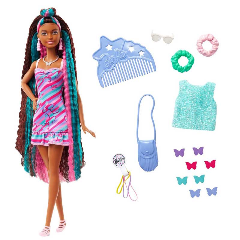 Läs mer om Barbie Totally Hair Butterfly HCM91