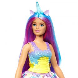 Barbie Core Unicorn Lila hår med slingor