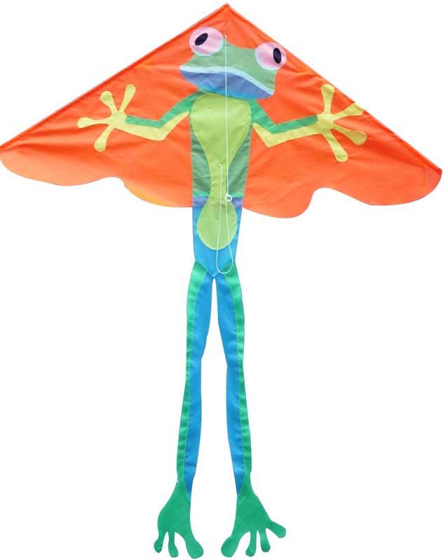 Läs mer om Flygande drake kite Groda 130 x 160 cm