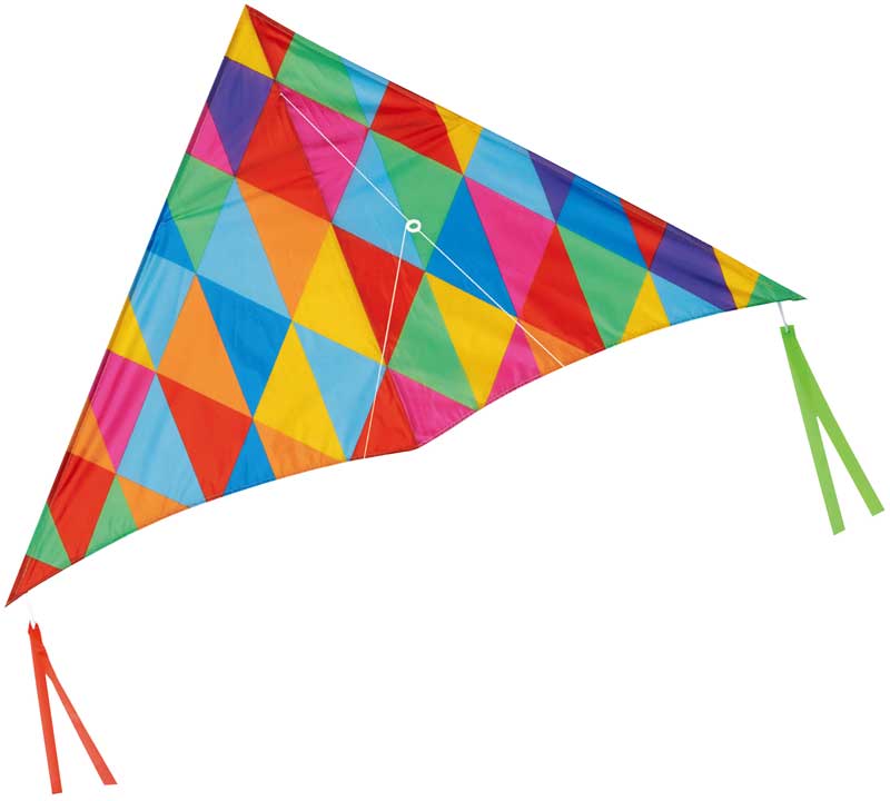 Flygdrake Kite Färgglad 125 x 70 cm