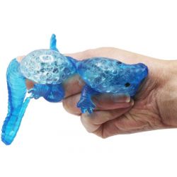 Squeeze krokodil klämdjur med vatten och pärlor