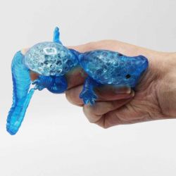 Squeeze krokodil klämdjur med vatten och pärlor